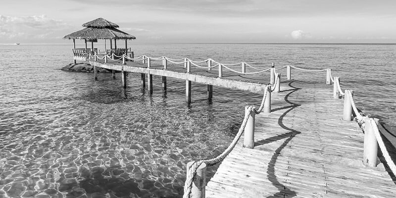 Tropical pier