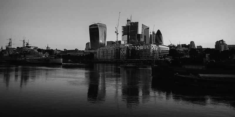 Landscape shot of the docks